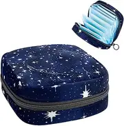 Period Bag,Sanitary Napkin Storage Bag,Constellation Universe Galaxy,Tampon Bag for Purse