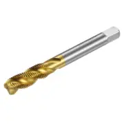 3/8-24 UNF High Speed Steel Titanium Plated Machine Spiral Flute Thread Tap
