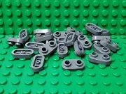 ** 25 CT LOT ** Lego NEW dark bluish gray 1 x 2 plate W/ round ends pieces