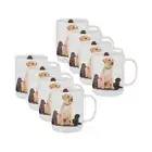 8PK Ashdene Puppy Love Labrador Drinking Beverage Coffee/Tea Mug/Cup 11.5x8cm