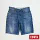 【EDWIN】男裝 BLUE TRIP系列 紅袋花丹寧短褲(酵洗藍)