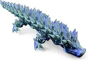 Medium Quartz Dragon – Poseable Fidget Toy for Adults – 3D Printed Collectible Dragon