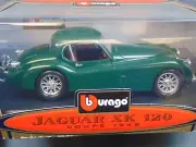 NEW IN BOX Diecast Car Bburago JAGUAR XK 120 COUPE 1948 Green 1:24 Italy