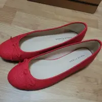 在飛比找蝦皮購物優惠-約9成新 Maud frizon 紅色 娃娃鞋 #37(23