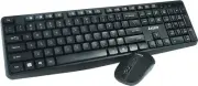 Laser Wireless Keyboard and Mouse Combo, Compact Full Size Wireless Keyboard Mic