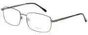 Calabria Enhance 4106 Rectangular Reading Glasses +1.00 Gunmetal Silver Men 63mm