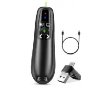 Presentation Clicker Wireless Presenter Remote F15 RECHARGEABLE TYPE-C+USB