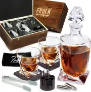 Complete Whiskey Experience - Premium Decanter, Glasses, Chillers & Coasters Set