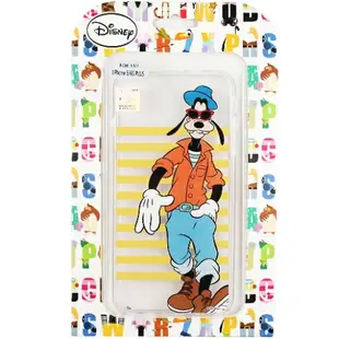 【Disney】iPhone6+/6S Plus 5.5吋 橫條系列 彩繪透明保護軟套