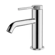 Abey Gareth Ashton CHROME FINISH Poco Knurled Basin Mixer 6B1-K