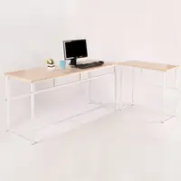在飛比找蝦皮購物優惠-【S160】加長實用L型工作桌 、電腦桌、書桌、會議桌、辦公
