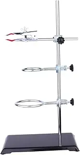JUMPLAWN Laboratory Metal Rack Stand with Clamp Stable Support for Test Tube Chemistry Experiments Versatile Equipment Kit for Physics
