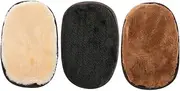 Ipetboom 3pcs Leather Shoe Polishing Mitts For Home Use Leather Boots Shining Buffing Cleaning Mitt Polishing Shoeshine Cloth For Leather Shoes