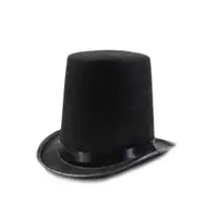 在飛比找ETMall東森購物網優惠-黑色20cm林肯加大法國魔術師帽子