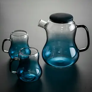 玻璃錘紋馬克杯簡約ins風水杯浮雕玻璃杯家用喝水杯子套裝牛奶杯