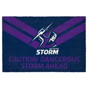 Melbourne Storm NRL Doormat for Home Man Cave Bar BBQ