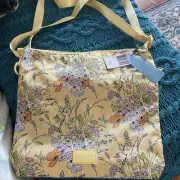 Vera Bradley ReActive Crossbody Bag Sunlit Garden Yellow Floral