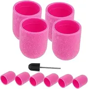 SOESFOUFU 1 Set Nail Sand Cap Nail Art Tool Kit Manicure Grinding Head Nail Drill Bit Manicure Sand Caps Nail Sanding Accessory Manicure Polishing Cap Sanding Cap Pedicure Tool Manicure Tool