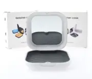 2x Denture Storage Case w/ Mirror Dental Retainer Orthodontic Mouth Guard Box