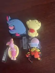 Pooh, Tiger, Eeyore and friends 4 pc charms for crocs
