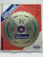 Master Mechanic 7 1/4" Diamond Rip Saw Blade 5/8" Round NOS