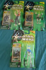 Star Wars Power of Jedi Force File W/ Sebulba Battle Droid Jar Jar Binks