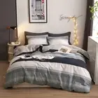 Duvet Cover Full Cotton Aesthetic Bedding Set Boys Men Reversible Geometric Comf