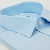 在飛比找Yahoo奇摩購物中心優惠-金安德森 藍色暗紋竹纖維窄版短袖襯衫