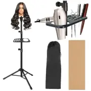 50 Inch Heavy Duty Stand Tripod with Tray Adjustable Mannequin Head Stand Sta...
