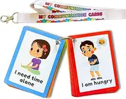 Communication Cards for Non Verbal Children and Adults, Autism Special Needs Visual Communication Aid Flash Cards