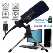 USB Cardioid PC Microphone Condenser Mic Kit Complete Set Studio Recording Mic