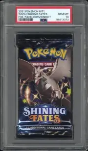 2021 POKEMON INT'L SWSH SHINNING FATES FOIL PACK PSA {10} GEM MINT