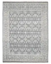 Solo Rugs Yvonne Contemporary Oriental Hand-Knotted Wool-Blend Area Rug