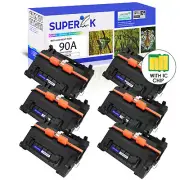6PK High Yield CE390A 90A Toner For HP LaserJet 600 M603dn M602x M4555h MFP