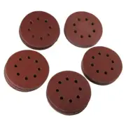 100Pcs 8 Hole Sandpaper Grinding Abrasive Sanding Disc for Sander