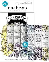 Poo-Pourri Before-You-Go Toilet Spray, On-The-Go, Travel Size Variety 10 mL - Original Citrus, Lavender Vanilla and Fresh Air 0.34 Fl Oz (Pack of 3)