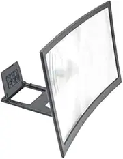 Phone Screen Magnifier 12 Inch Large Screen 3D HD Amplifier Curved Screen Eye Protection Mobile Phone Screen Magnifier Stand Stable Desk Holder