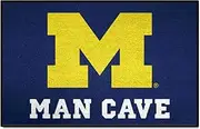 FANMATS 14668 University of Michigan Nylon Universal Man Cave Starter Rug