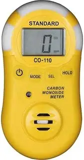 Standard CO-110 Carbon Monoxide Meter, Yellow