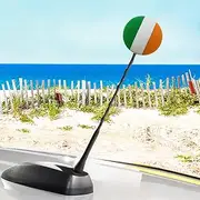 Coolballs Patriotic Irish Ireland Flag Car, Truck, SUV Antenna Ball/Antenna Topper (Auto Accessory) (Pack of 2)