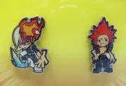 My Hero Academia Shoto Todoroki & Eijiro Kirishima Pins Set of 2 Anime NEW