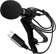 OSALADI Mini Microphone Type- Recording Mic Live Broadcast Vlog Noise Reduction Pu Bag