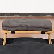 Meditation Bench, Cushion Meditation Yoga Bench, Removable Cushion, Prayer Bench, Kneeling Meditation Bench, Suitable for Long Meditation,Dark Gray