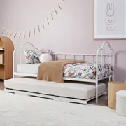 Dixie Day Bed With Trundle - White