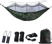 Camping Portable Camping Hammocks with Mosquito Net,Mos-Quito Net & Waterproof Awning,2-Person Par Lightweight Nylon