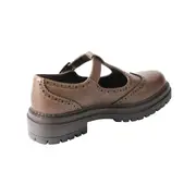 Spring/summer Retro Round Head Carved Mary Jane Womens Brogue Leather Shoes