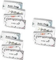 FRCOLOR 12 Pcs Elegant Planner Notebook Daily Planner Weekly Monthly Schedule Compact Notebook Wire-o Binding