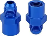 6AN Adapter Fitting Set Compatible with GM TBI Style (metric O-ring) Fuel Sending Units - 47-0001 Blue