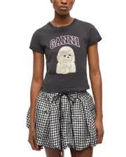 Ganni Logo Graphic Tee