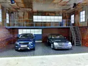 Two-floors auto garage LED lights 1/18 Diorama model kit Scale 1:18 Car display